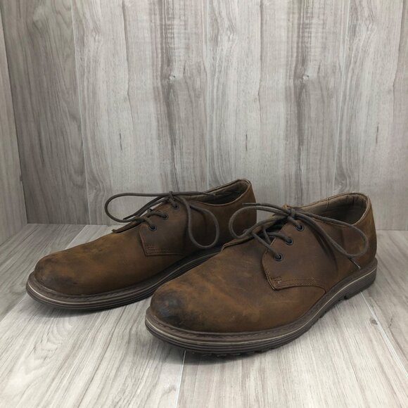 Skechers Shoes Mens 11 Solent Manger Brown Leather Lace Up Derby Casual Shoes main image 11
